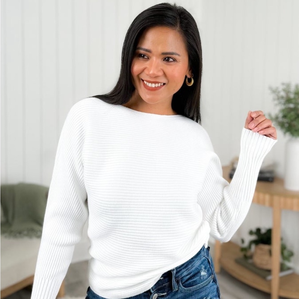 NEW Allie Rose Ribbed Dolman Long Sleeve